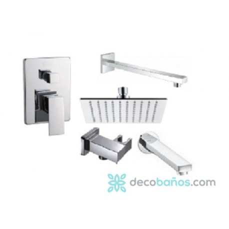 Conjunto Baño Pared Empotrar Niza 3