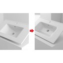Cambio lavabo cerámico estándar por cerámico XL